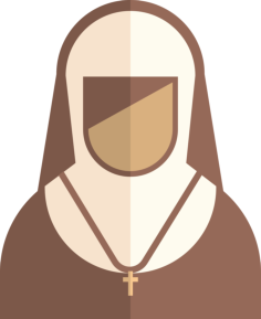 Nun Contour Svg Vector, Free Vectors File