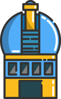 Observatory Stencil Svg Vector, Free Vectors File