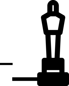 Oscars Sticker Outline Svg File, Free Vectors File