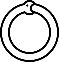 Ouroboros Outline Svg Vector, Free Vectors File
