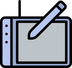 Pad Simple Line Art Svg, Free Vectors File