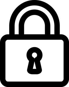 Padlock Outline Svg File, Free Vectors File
