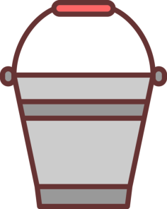 Pail Line Art Illustration Svg, Free Vectors File