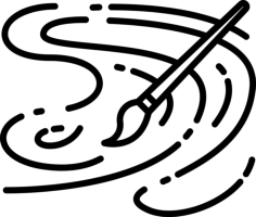 Painting Craft Design Svg File, Free Vectors File