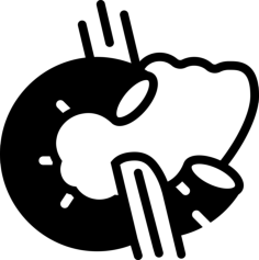 Pancreas Sticker Outline Svg File, Free Vectors File