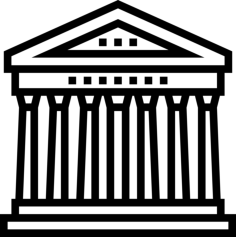 Pantheon Outline Svg Vector, Free Vectors File