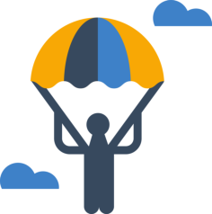 Parachutist Vinyl Svg File, Free Vectors File