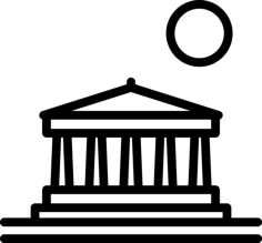 Parthenon Sticker Svg Vector, Free Vectors File
