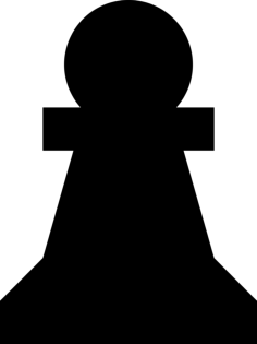 Pawn Sketch Style Svg Vector, Free Vectors File