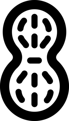 Peanut Editable Svg Line Art, Free Vectors File