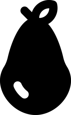 Pear Sticker Svg Vector, Free Vectors File