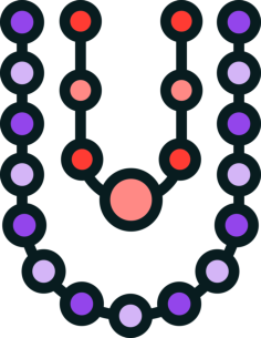 Pearls Sketch Style Svg Vector, Free Vectors File