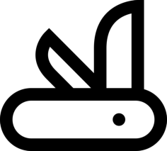 Penknife Craft Design Svg File, Free Vectors File