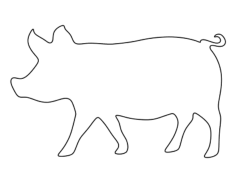 Pig Tracing Worksheets Pdf, Free Vectors File
