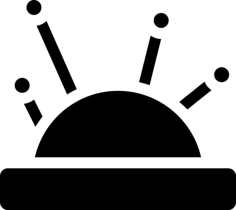 Pincushion Editable Svg Line Art, Free Vectors File