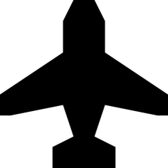 Plane Stencil Svg Design File, Free Vectors File