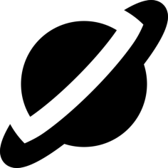 Planet Silhouette Svg Vector, Free Vectors File