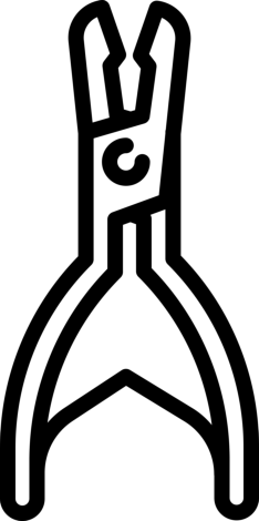 Plier Line Tracing Svg Vector, Free Vectors File