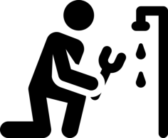 Plumber Line Art Illustration Svg, Free Vectors File