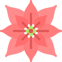 Poinsettia Tracing Svg Vector, Free Vectors File