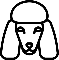 Poodle Engraving Svg Design, Free Vectors File