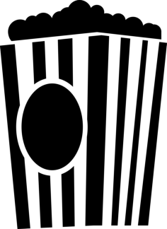 Popcorn Laser Cut Svg File, Free Vectors File