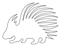 Porcupine Tracing Worksheets Pdf, Free Vectors File