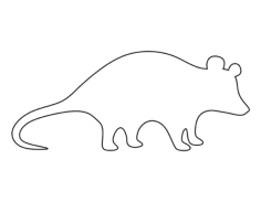 Possum Tracing Shape Pdf, Free Vectors File