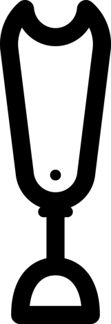 Prosthesis Outline Drawing Svg Vector, Free Vectors File