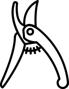 Pruner Silhouette Cutting Svg Files, Free Vectors File
