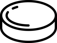 Puck Outline Svg Vector, Free Vectors File