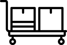 Pushcart Svg Line Art, Free Vectors File