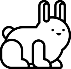 Rabbit Vinyl Svg File, Free Vectors File