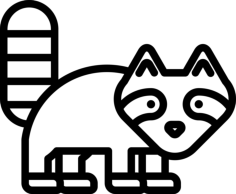 Racoon Vinyl Svg File, Free Vectors File