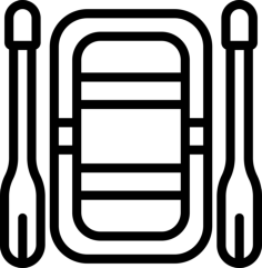 Rafting Stencil Svg Design File, Free Vectors File