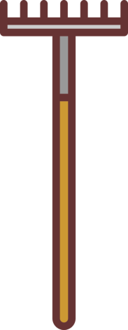 Rake Outline Drawing Svg Vector, Free Vectors File