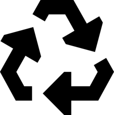 Recycle Line Tracing Svg Vector, Free Vectors File