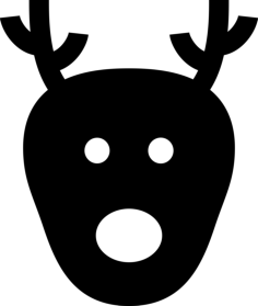 Reindeer Silhouette Svg Vector, Free Vectors File