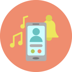 Ringtone Svg Line Art, Free Vectors File