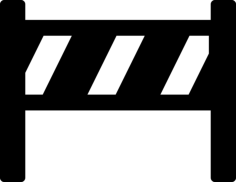 Roadblock Line Tracing Svg Vector, Free Vectors File