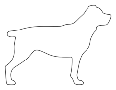 Rottweiler Coloring Pdf, Free Vectors File