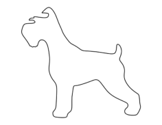 Schnauzer Tracing Shape Pdf, Free Vectors File