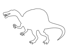 Spinosaurus Kids Coloring Pages Pdf, Free Vectors File