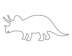 Triceratops Tracing Shape Pdf, Free Vectors File