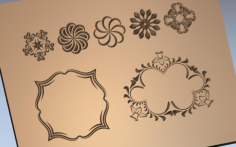 Frames Free DXF File, Free Vectors File