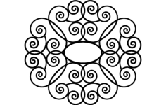 Decorative Design Free DXF File, Free Vectors File