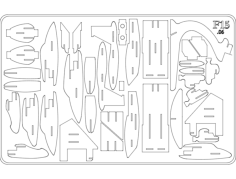 F15 Puzzles Free DXF File, Free Vectors File