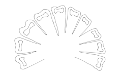 Turkey Fantail Free DXF File, Free Vectors File