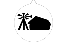 Windmill Ornament Free DXF File, Free Vectors File
