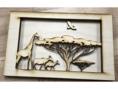 African Tunnel Book Laser Cut Free DXF File, Free Vectors File